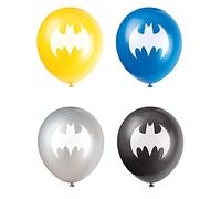 Batman Latex Balloons (30cm)- Vibrant Assorted Color Party Decorations - Perfect for Birthday Parties, Anniversaries & More - 8ct, Black and Yellow