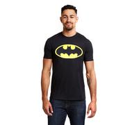 Batman Logo Cotton Mens T-Shirt Black Batman Black XXL