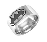 Batman Logo Ring Stainless Steel Men's Ring 8mm Steel 11
