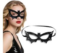 Batman Mask Adult, PU Leather Batman Mask for Woman & Men Batgirl Batwoman Bat Man Eye Mask Halloween Costume Cosplay Accessories