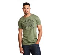 Batman Men's 3D Cotton T-Shirt Dark Green | Size: Medium Batman Dark Green M