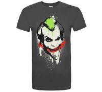 Batman Mens Arkham City T-Shirt / S Charcoal NS5508