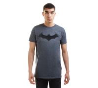 Batman Men's Bat Logo Cotton T-Shirt Dark Grey | Size: Large Batman Dark Grey L