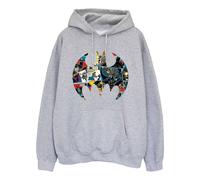 Batman Men's Comic Logo Hoodie in Grey | Size: Medium Batman Grey M