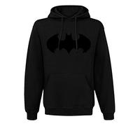 Batman Men's Kapuzenpullover Hooded Sweatshirt, Schwarz, S