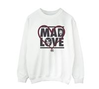 Batman Men's Mad Love The Joker & Harley Quinn Sweatshirt in White | Size: 2XL Batman White 2XL