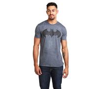Batman Men's Mono Cotton T-Shirt Dark Grey | Size: XL Batman Dark Grey XL