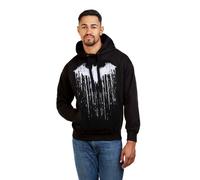 Batman Men's Paint Cotton Hoodie Black | Size: Large Batman Black L