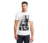 Batman Men's Panels Cotton T-Shirt White | Size: Large Batman White L