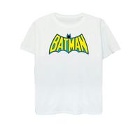 (3XL, White) Batman Mens Retro Logo Cotton T-Shirt