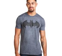 DC Comics Men's Mono Batman Mens T-Shirt Dark Heather T Shirt, Dark Heather Grey, M UK