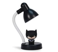 Batman Mini Desk Lamp, Night Light, USB, Colour Changing Light | Official Licensed Merchandise Gift by Blue Sky Studios, Rechargeable USB-C, 10-15cm Height, Adjustable Head, Twist Switch