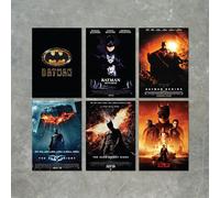 Batman Movies and Film Poster Print Packs - 6 POSTERS, Size A4