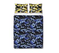 Batman Official Double Duvet Cover Camo Design | Reversible 2 Sided Bedding Duvet Cover, Official Merchandise Including Pillow Cases