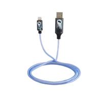 BATMAN Official Licensed Light Up Charging Cable. MFI Lightning To USB cable With Flowing Light Effect, Fast Charge And Data Sync. Suitable For iPhones, iPads And iPods.