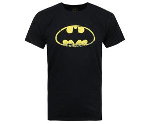 Batman Official Mens Distressed Emblem T-Shirt