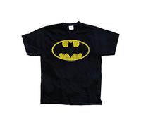 BATMAN Officially Licensed Distressed Logo Mens T-Shirt