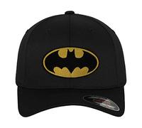 BATMAN Officially Licensed Logo Flexfit Baseball Cap (Black), Small/Medium