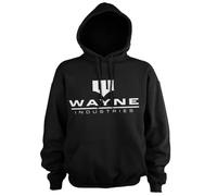 BATMAN Officially Licensed Wayne Industries Logo Hoodie (Black), X-Large