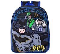 Batman Premium Rucksack Backpack for Kids featuring Dynamic Black & Blue Design