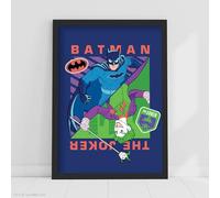 Batman Print - Batman and The Joker Upside Down Poster DC Superhero Wall Art (21cm x 29.7cm - A4)