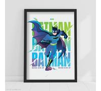Batman Print - Batman Running Never Give Up Poster DC Superhero Wall Art (29.7cm x 42cm - A3)