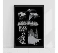 Batman Print - Dark Knight Gotham City Poster DC Superhero Wall Art (29.7cm x 42cm - A3)