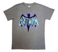 Batman Retro Logo T-Shirt DC Comics Charcoal M