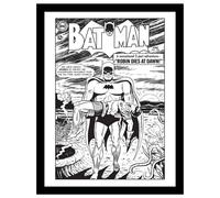 Batman Robin Dies At Dawn Comic Cover Framed Poster in Black Batman Black