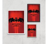 Batman & Robin Giclee Art Print - A4 - Black Frame