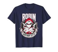 Batman Robin Gotham City T-Shirt, Men, Navy Blue, 6X-Large