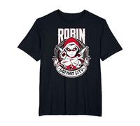 Batman Robin Gotham City T-Shirt, Men's Big and Tall, Black, 3X Tall