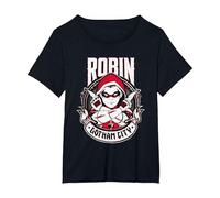 Batman Robin Gotham City T-Shirt, Women's Plus, Black, 4X