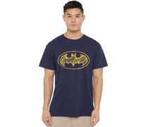 Batman Scribble Logo Mens T-Shirt Navy Batman Navy M