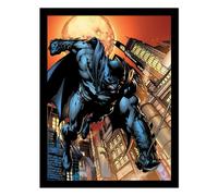 Batman Swinging Comic Cover Print