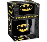 Pyramid International BATMAN (BATMAN LOGO) MUG & SOCK SET - Iconic Batman Logo Design, Great for Fans, Includes Cozy Socks, Durable and Microwave Safe, Great for Everyday Use