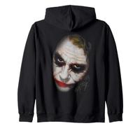 Batman The Dark Knight Heath Ledger Large Joker Face Zip Hoodie