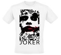 Batman The Joker - Red Lips T-Shirt white L