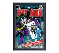 Batman The Joker's Back In Town Framed Canvas Print