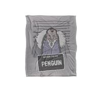 Batman The Penguin Mugshot Blanket 152 x 127 cm DC Comics White One Size