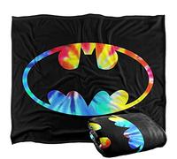 BATMAN Tie Dye Logo Officially Licensed Silky Touch Super Soft Throw Blanket 152 x 127 cm