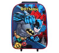 TDL Batman Children's Trolley: Black, Hard Shell, Easy-Glide Wheels & Adjustable Handle, Officially Licensed
