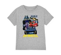 Batman Unisex Kid's Calling All Batwheels T Shirt, Athletic Heather, 3-4 ans
