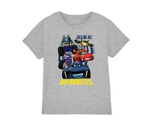 Batman Unisex Kid's Calling All Batwheels T Shirt, Athletic Heather, 5-6 ans