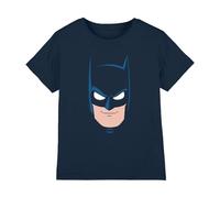Batman Unisex Kid's Face T Shirt, Navy, 6-7 años
