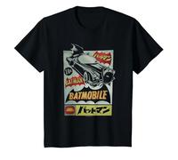 Batman Vintage Batmobile Ad T-Shirt, Youth, Black, 3T