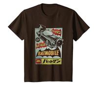 Batman Vintage Batmobile Ad T-Shirt, Youth, Brown, 4T