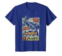Batman Vintage Batmobile Ad T-Shirt, Youth, Royal Blue, 4T