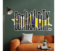 Batman™ Wall Sticker - Gotham City Logo Wall Decal DC Superhero Art (90cm Width x 45cm Height)