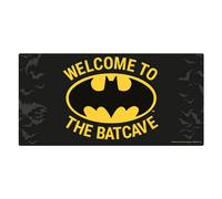 Batman Welcome To The Batcave Door Sign in Black Batman Black
